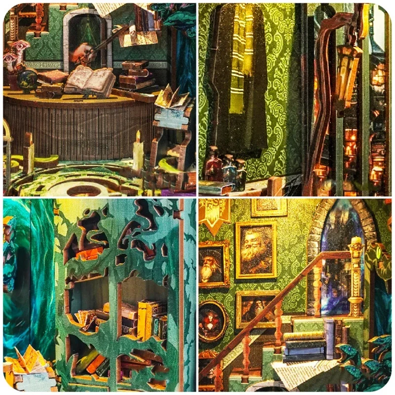 Modèles miniatures à construir - Diy Wooden Book Nook Kit Shelf Insert avis et prix