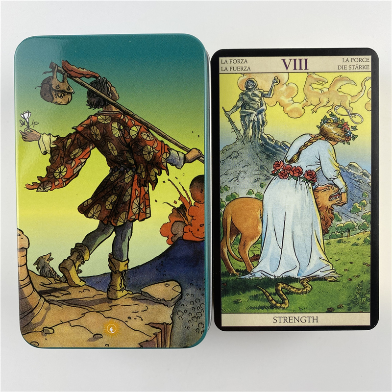 Boîte en métal édition dorée,  - Tarot Deck With Guidebook avis et prix