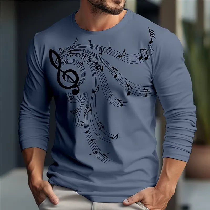 T-shirt homme à manches longue - Music avis et prix