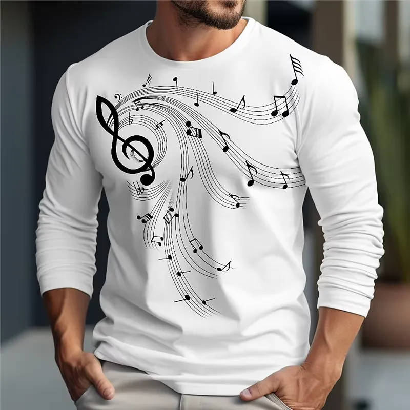 T-shirt homme à manches longue - Music avis et prix