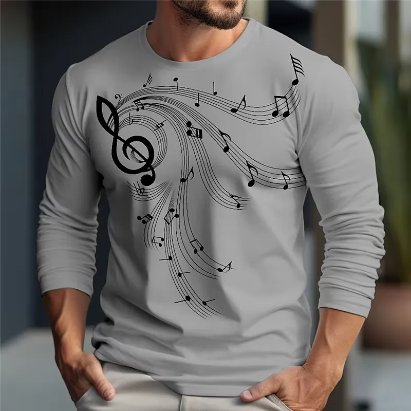 T-shirt homme à manches longue - Music avis et prix