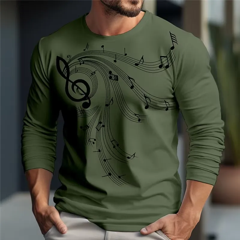 T-shirt homme à manches longue - Music avis et prix