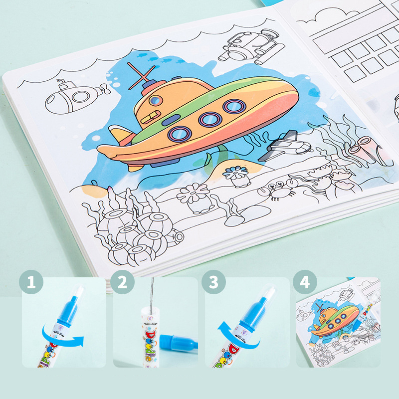 Livre magique de dessin à l'ea - Reusable Water Magic Coloring Book avis et prix