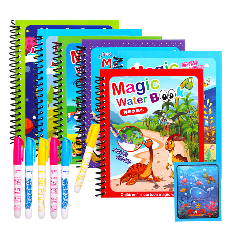 Livre d'Eau Magique de Peintur - Reusable Water Magic Coloring Book avis et prix